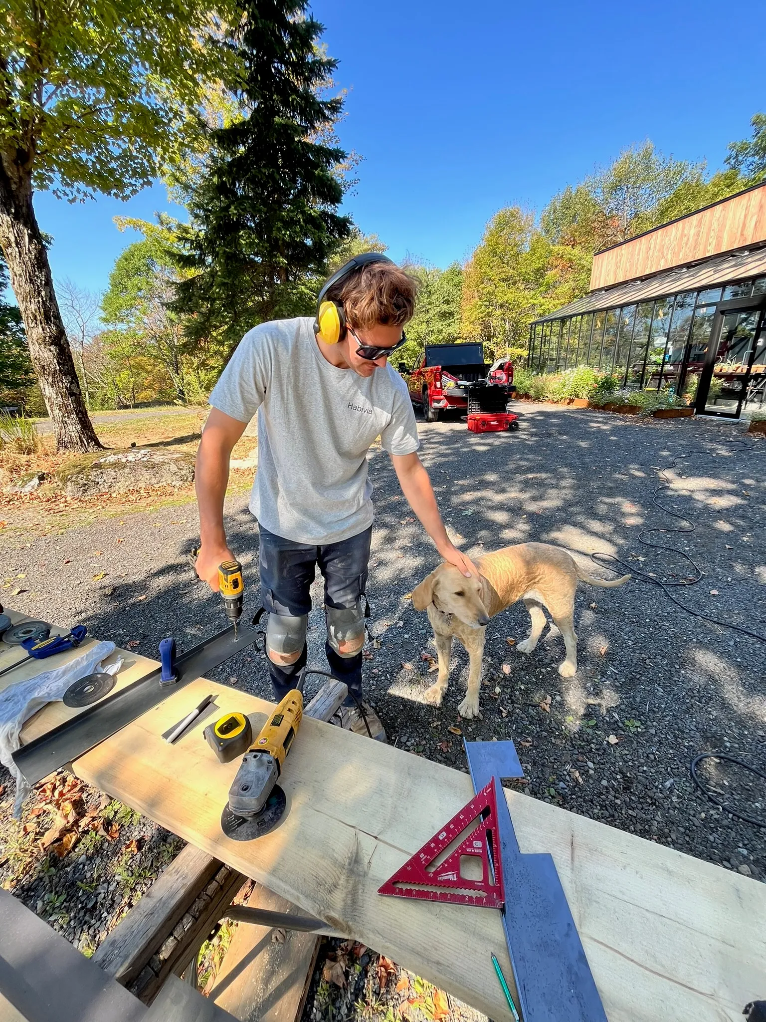 Membre de l’équipe Habivia sur le chantier