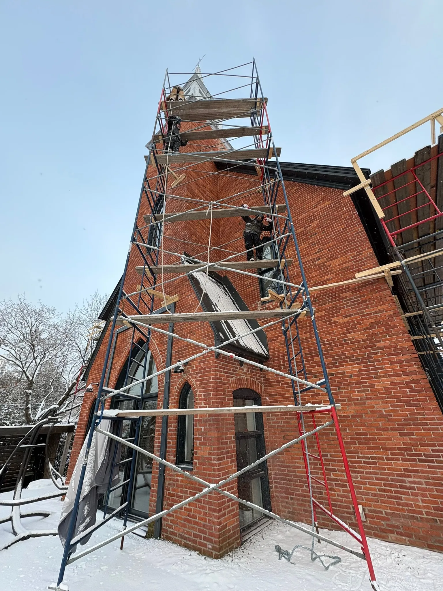 Rénovation d’un bâtiment patrimonial en brique